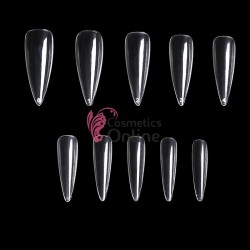 Tipsuri Stiletto lungi 100 bucati fara bordura Transparenta TPS89 